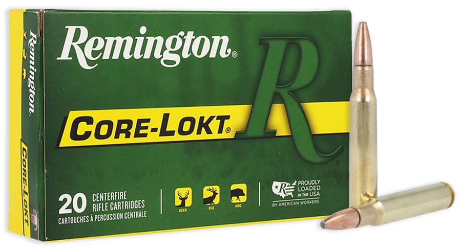 Remington 30-06 Sprg, 150 gr Core-Lokt Pointed Soft Point, 20 rounds