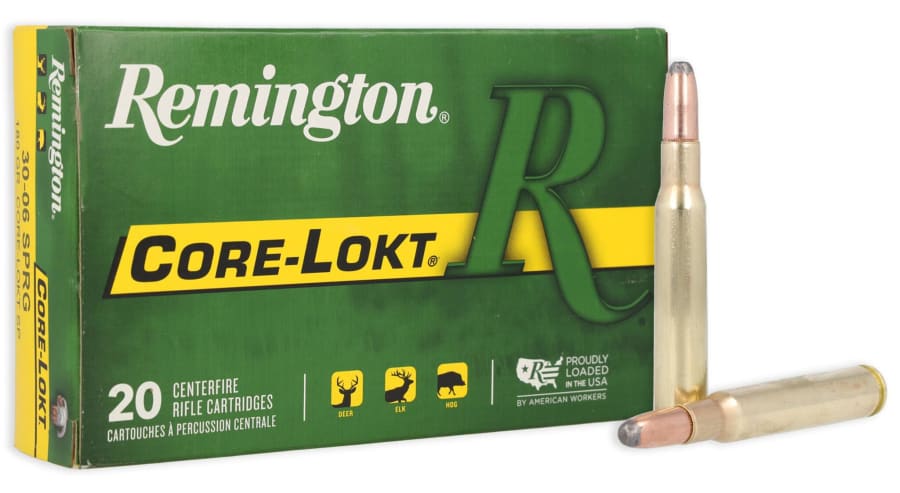 Remington 30-06 Sprg, 220 gr Core-Lokt Soft Point, 20 rounds