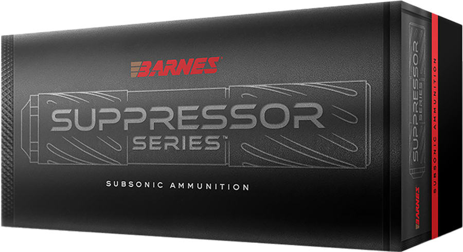 Barnes Suppressor Series 9mm Luger, 147 gr Sierra Jacketed Hollow Point, 20 rounds