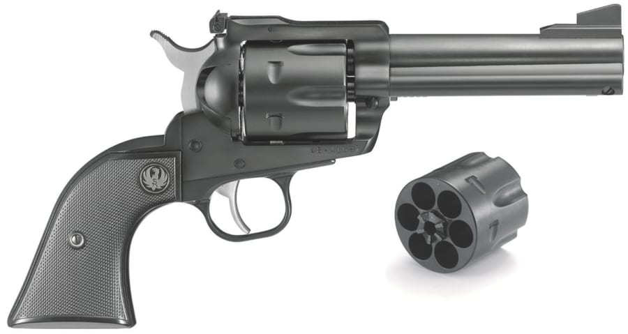 Ruger New Blackhawk Convertible 45 Auto/45 Colt Revolver, 6 rd, 4.62" barrel, Blue