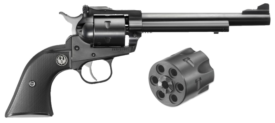 Ruger Single-Six Convertible 22 WMR/22 LR Revolver, 6 rd, 6.5" barrel, Blue