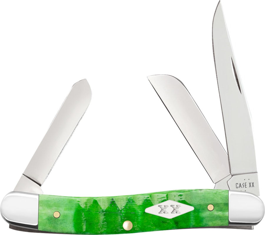 Case Medium Stockman Brght Green Bone