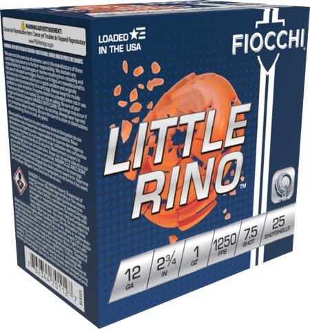 Fiocchi Exacta Premium Competition 12 Gauge, 2.75" shell, size 7.5 shot, 25 rounds (Model 12TX75)
