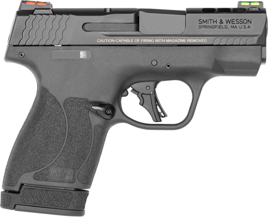 Smith & Wesson M&P Shield Plus Perf Center 9mm Luger Pistol, 10+1 and 13+1 rd, 3.1" barrel, Black (Model 13255)