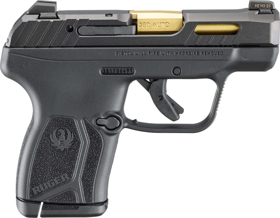 Ruger LCP MAX 380 Auto Pistol, 10+1 rd, 2.8" barrel, Black (Model 13766)