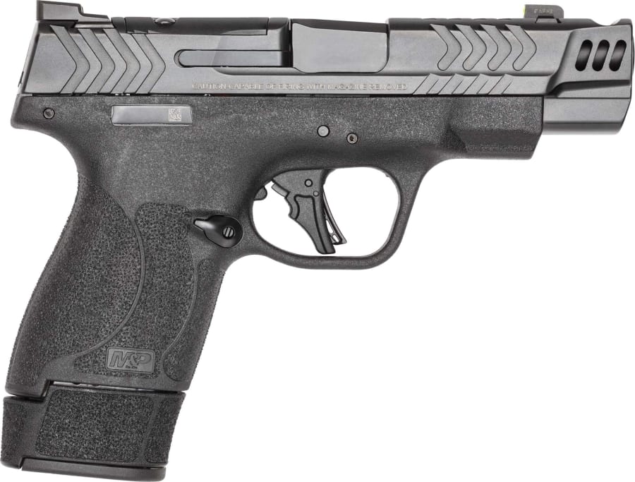 Smith & Wesson M&P Shield Plus Perf Center 9mm Luger Pistol, 10+1, 13+1 & 15+1 rd, 4" barrel, Black