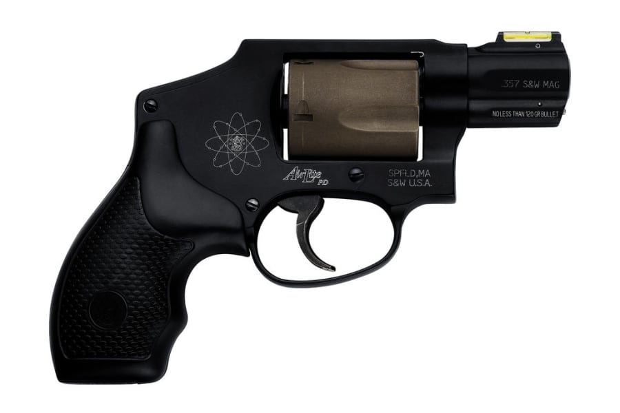 Smith & Wesson 340PD 357 Mag Revolver, 5 rd, 1.88" barrel, Black (Model 163062)