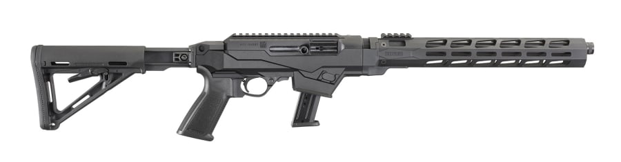 Ruger PC Carbine 9mm Luger Semi-Automatic Rifle, 17+1 rd, 16.12" barrel, Black (Model 19122)