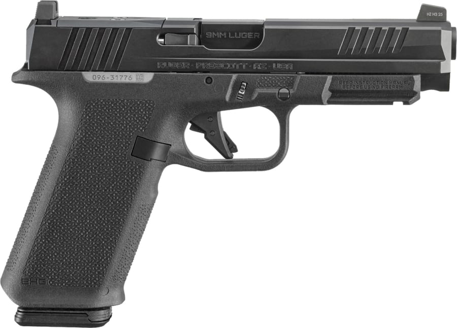 Ruger RXM 9mm Luger Pistol, 17+1 rd, 4.5" barrel, Black (Model 19444)