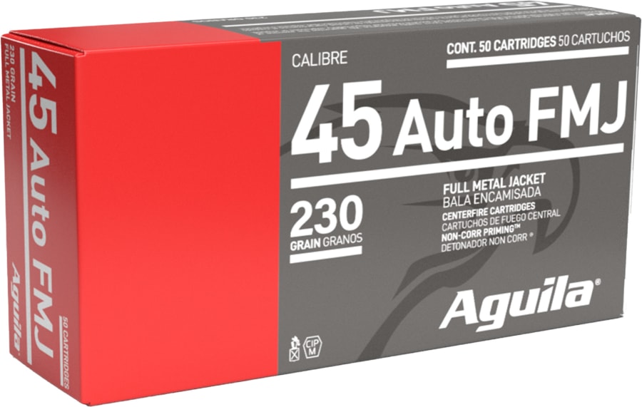 Aguila Pistol 45 Auto, 230 gr Full Metal Jacket, 50 rounds