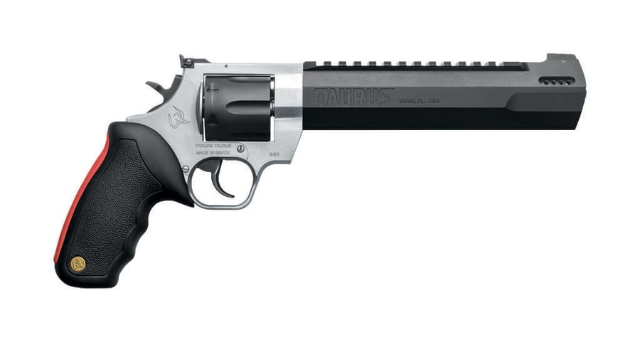 Taurus Raging Hunter 44 Rem Mag Revolver, 6 rd, 8.375" barrel, Black/Stainless Steel