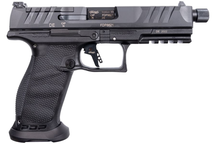 Walther Arms PDP PRO Optic Ready 9mm Luger Pistol, 18+1 rd, 5.1" barrel, Black (Model 2842521)