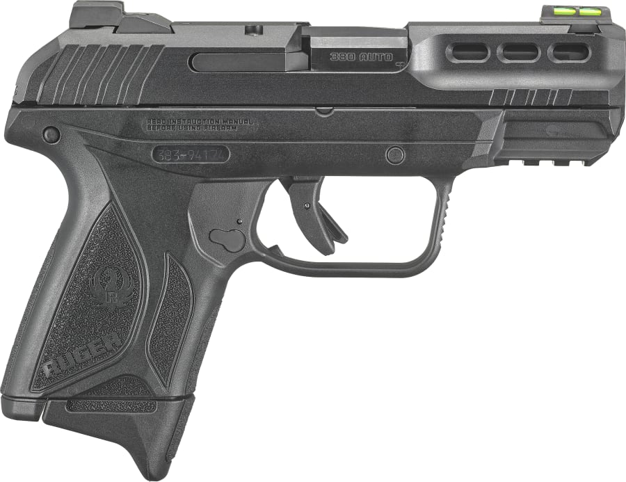 Ruger Security 380 380 Auto Pistol, 10+1 & 15+1 rd, 3.42" barrel, Black/Blue