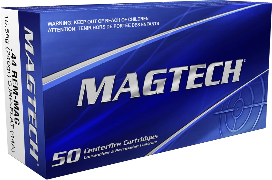 Magtech Pistol 44 Rem Mag, 240 gr SJSP Flat, 50 rounds