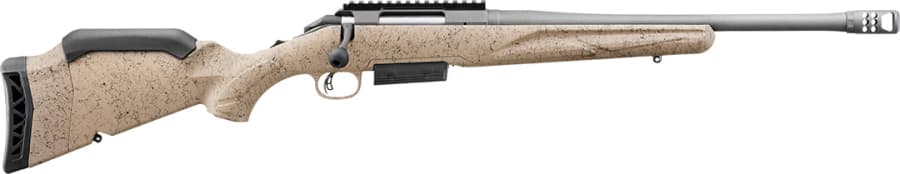 Ruger American Ranch GEN II 450 Bushmaster Bolt Action Rifle, 3+1 rd, 16.4" barrel, Blue