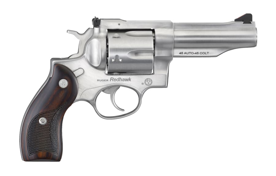 Ruger Redhawk 45 Auto/45 Colt Revolver, 6 rd, 4.2" barrel, Stainless Steel