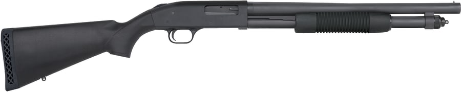 Mossberg 590 Tactical 12 Gauge Pump Action Shotgun, 6+1 rd, 18.5" barrel, Blue