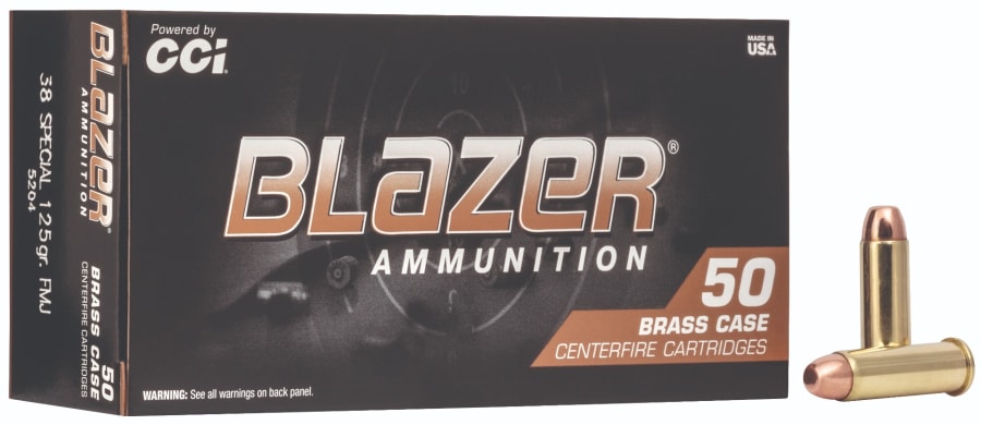 CCI Blazer 38 Spl, 125 gr Full Metal Jacket, 50 rounds