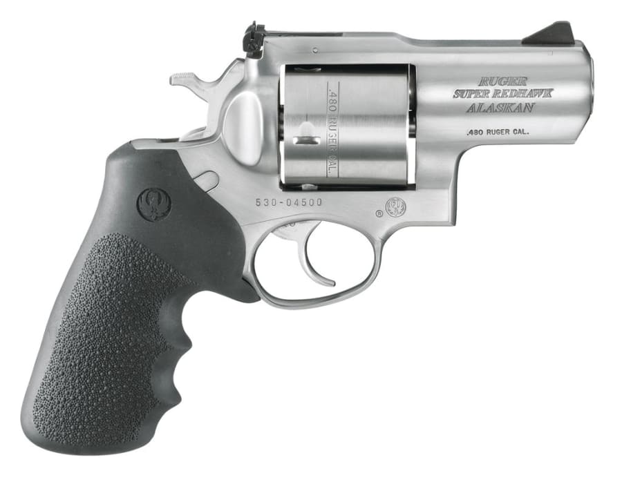 Ruger Super Redhawk Alaskan 480 Ruger Revolver, 6 rd, 2.5" barrel, Stainless Steel