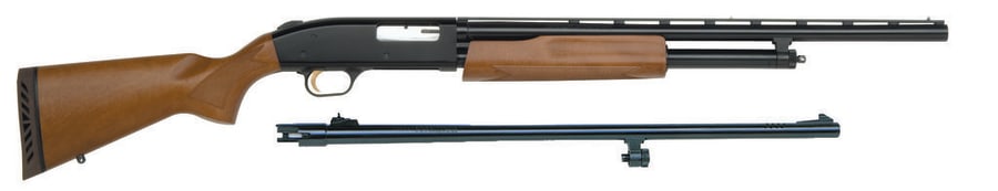 Mossberg 500 Bantam 20 Gauge Pump Action Shotgun, 5+1 rd, 22" barrel, Blue, Combo