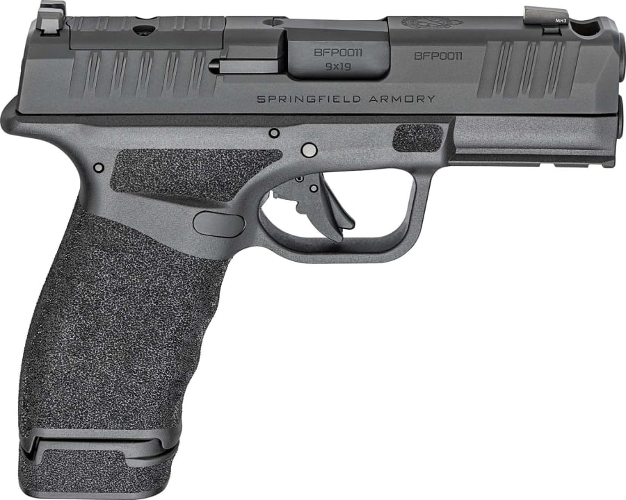 Springfield Armory USA Hellcat Pro Comp OSP 9mm Luger Pistol, 15+1 and 17+1 rd, 3.7" barrel, Black