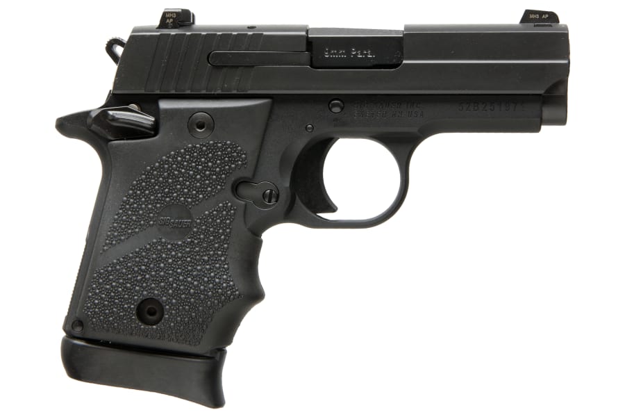 Sig Sauer P938 Nitron 9mm Luger Pistol, 7+1 rd, 3" barrel, Black (Model 938-9-BRG-AMBI)