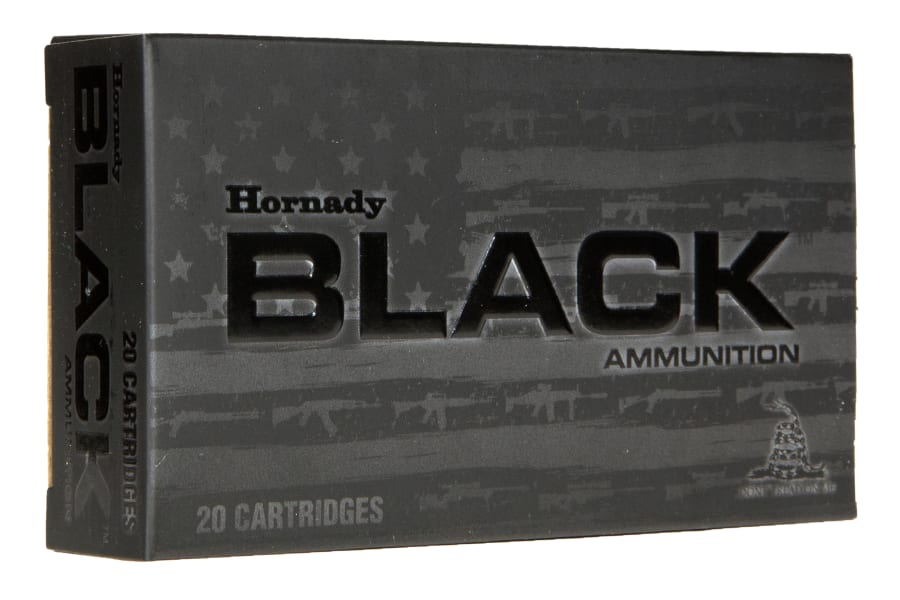 Hornady Black 5.56 Nato, 62 gr Full Metal Jacket, 20 rounds