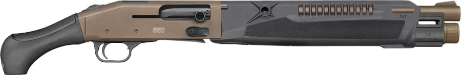 Mossberg 990 SPX Aftershock 12 Gauge Semi-Automatic Shotgun, 5+1 rd, 14.375" barrel, Brown