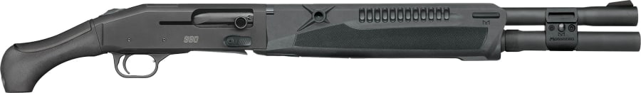 Mossberg 990 SPX Aftershock 12 Gauge Semi-Automatic Shotgun, 7+1 rd, 18.5" barrel, Black