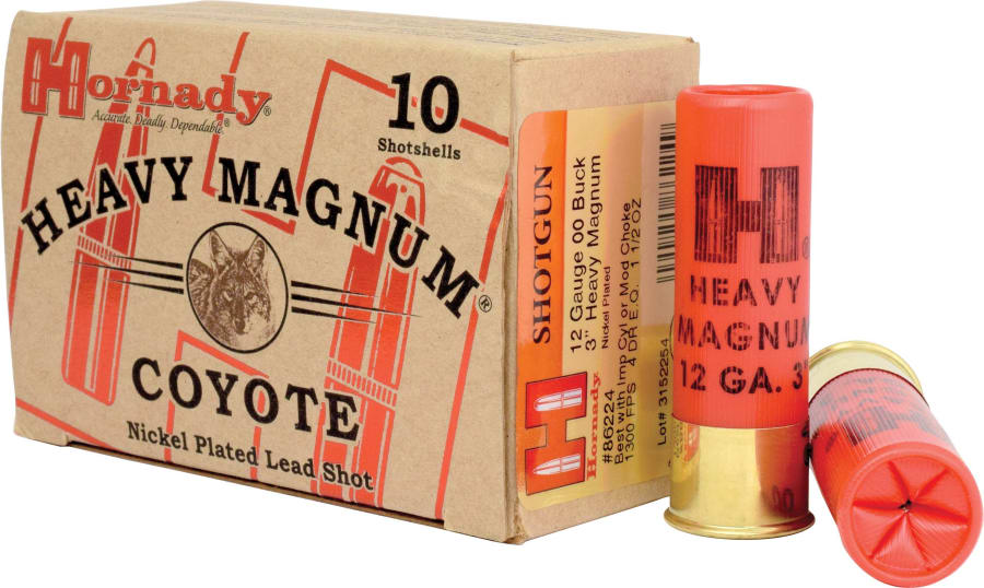 Hornady Heavy Magnum 12 Gauge, 3" shell, 00 Buck, 10 rounds