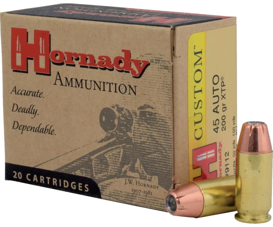 Hornady Custom 45 Auto, 200 gr Extreme Terminal Performance, 20 rounds