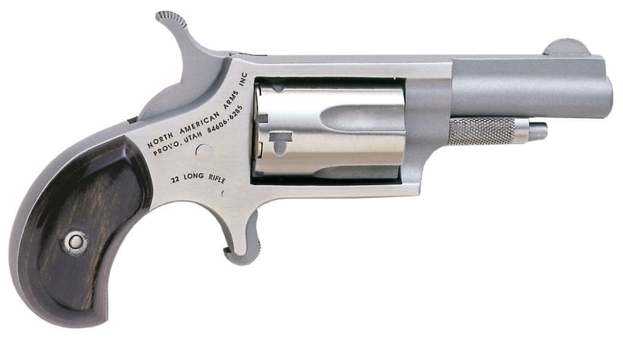 North American Arms Mini-Revolver 22 LR, 5 rd, 1.625" barrel, Stainless Steel (Model NAA-22LLR)