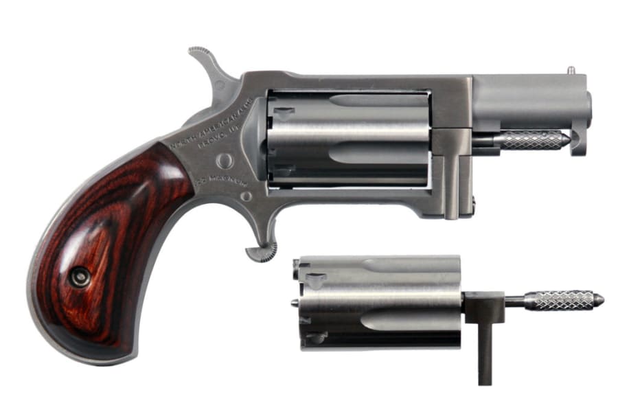 North American Arms Sidewinder Conversion Cylinder 22 WMR/22 LR Revolver, 5 rd, 1.5" barrel, Stainless Steel