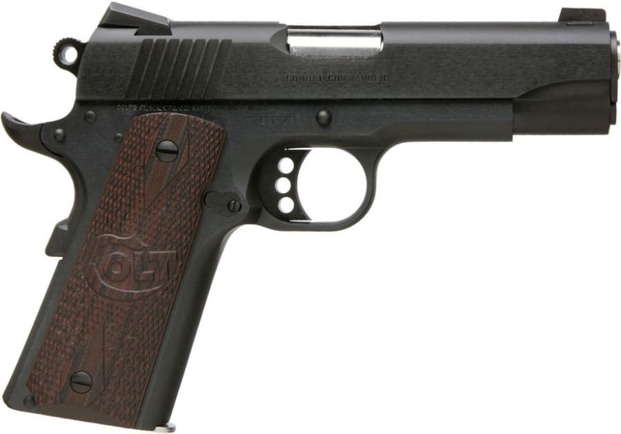 Colt Combat Commander 9mm Luger Pistol, 9+1 rd, 4.25" barrel, Blue