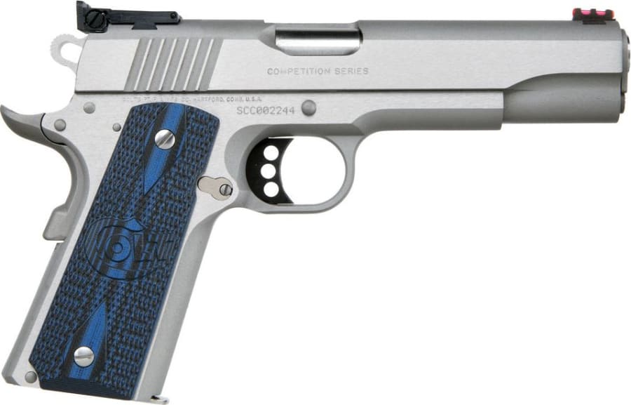 Colt Gold Cup Lite 45 Auto Pistol, 8+1 rd, 5" barrel, Stainless Steel