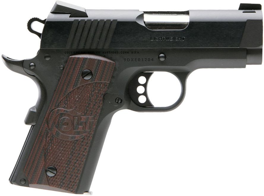 Colt Defender 45 Auto Pistol, 7+1 rd, 3" barrel, Black