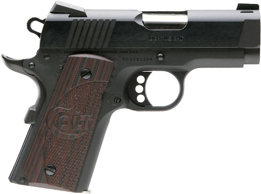 Colt Defender 9mm Luger Pistol, 8+1 rd, 3" barrel, Black