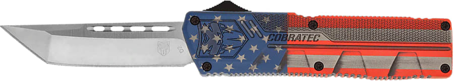 CobraTec Ltwt American Flag Tanto, Automatic OTF