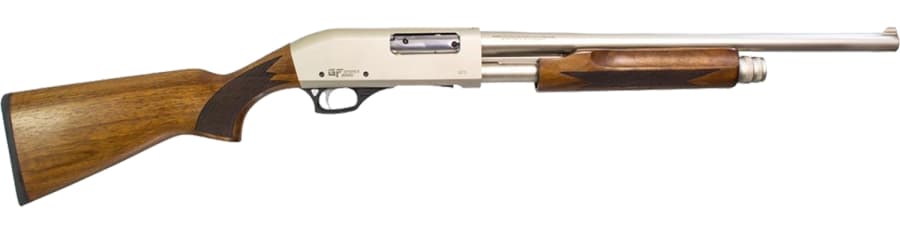 GForce Arms GF3PN Pumpernickel 20 Gauge Pump Action Shotgun, 4+1 rd, 20" barrel, Nickel
