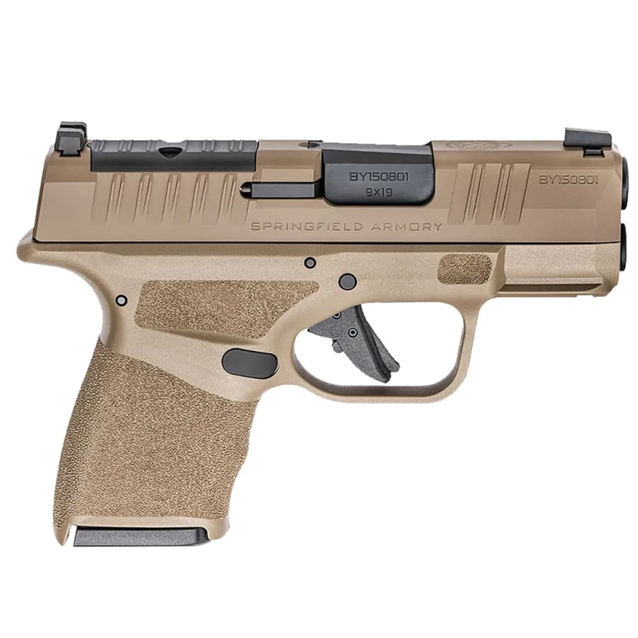 Springfield Armory USA Hellcat OSP 9mm Luger Pistol, 11+1 and 13+1 rd, 3" barrel, Brown