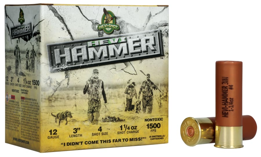 Hevi-Shot Hevi Hammer 12 Gauge, 3" shell, size 4 shot, 25 rounds