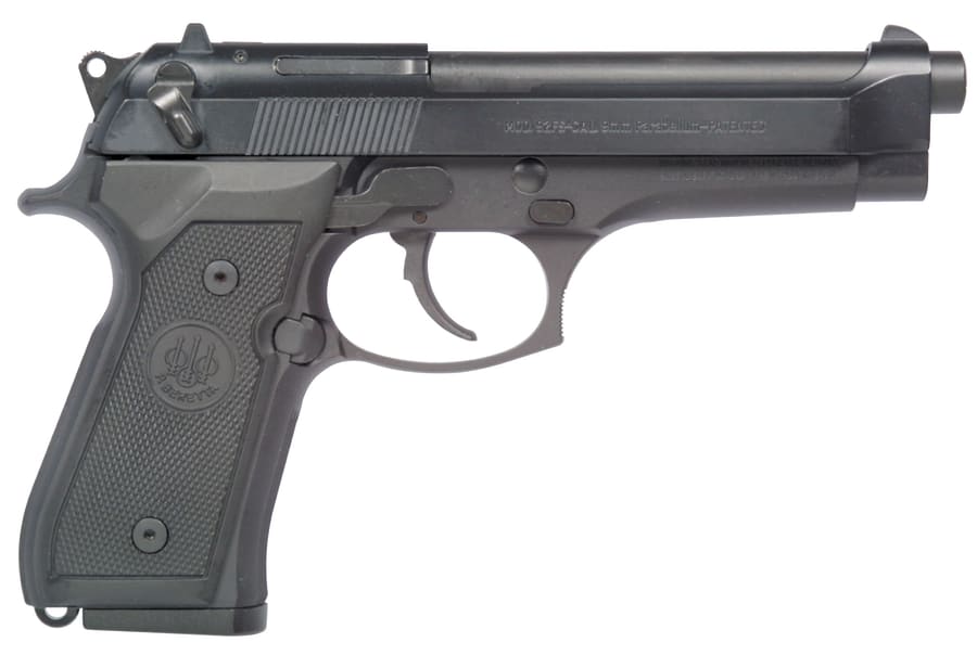 Beretta 92FS 9mm Luger Pistol, 15+1 rd, 4.9" barrel, Black