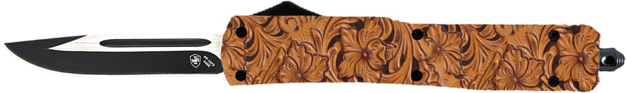 Templar Slim Saddle TAN Drop Point, Automatic OTF