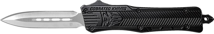 CobraTec Medium CTK-1 Black Dagger, Automatic OTF