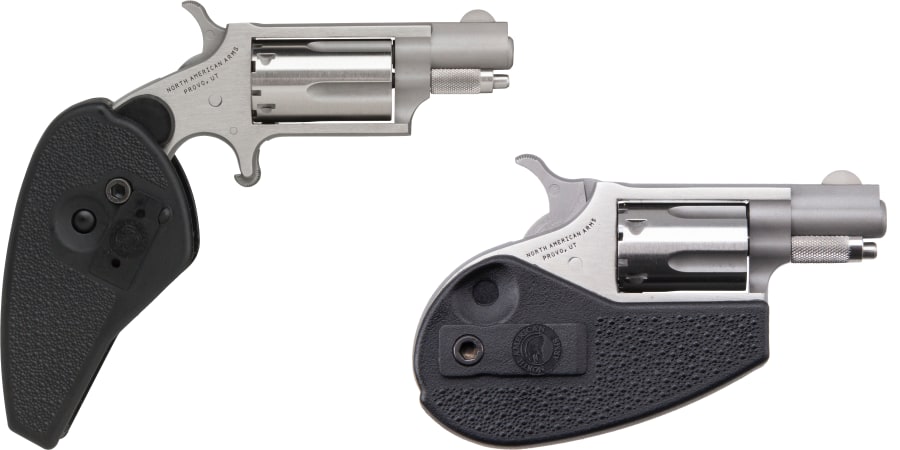 North American Arms Mini-Revolver 22 LR, 5 rd, 1.125" barrel, Stainless Steel (Model NAA-22LR-HG)