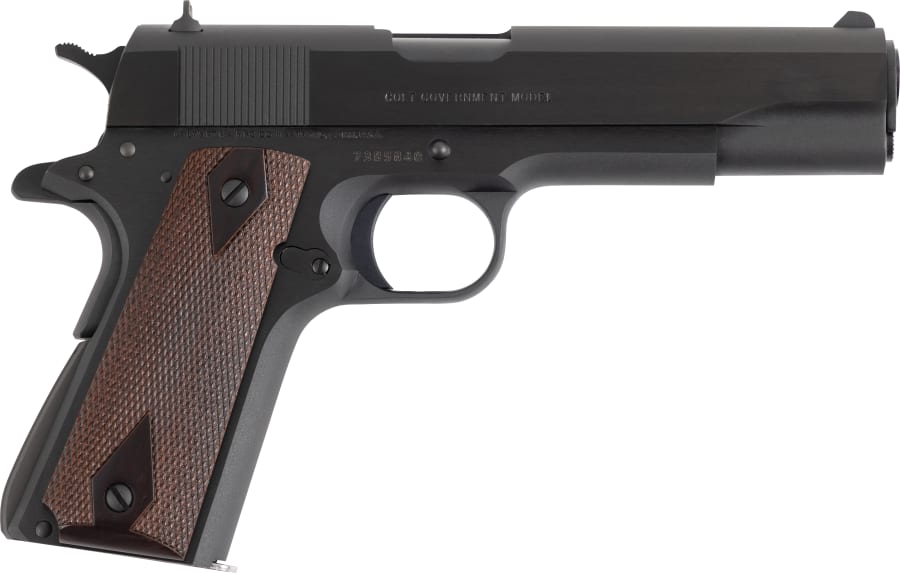 Colt Government Series 70 45 Auto Pistol, 7+1 rd, 5" barrel, Blue