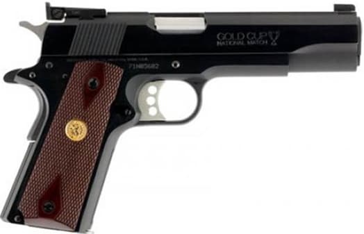 Colt Gold Cup Series 70 38 Super Auto +P Pistol, 9+1 rd, 5" barrel, Blue