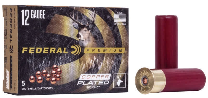 Federal Vital-Shok 12 Gauge, 3" shell, 000 Buck, 10 pellets, 5 rounds