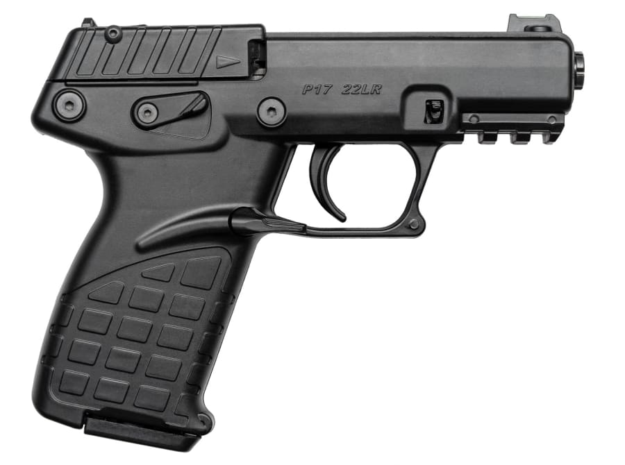 Kel-Tec P17 Black 22 LR Pistol, 16+1 rd, 3.8" barrel, Black