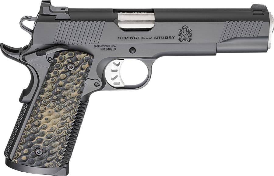 Springfield Armory USA 1911 TRP Classic 45 Auto Pistol, 8+1 rd, 5" barrel, Black